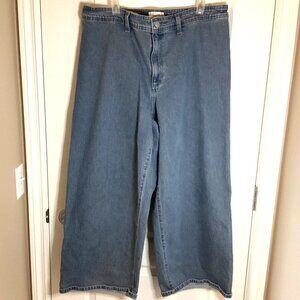 Universal Thread Women's / Juniors Sailor Wide Leg Jeans Size 17R High Rise